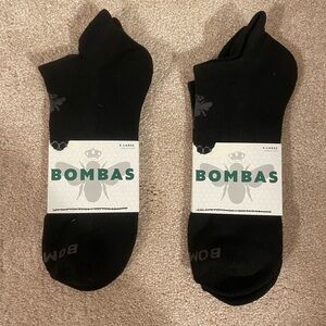 Bombas Men's Black Ankle Socks - Pair of 2 size XL
